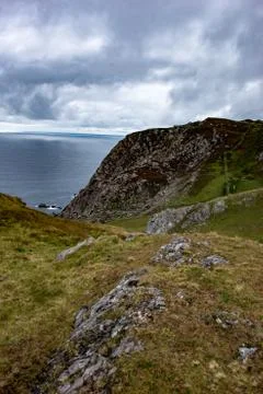 Slieve League Cliffs, County Donegal, Ireland Stock Photos