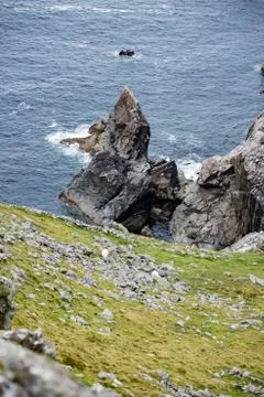 Slieve League Cliffs, County Donegal, Ireland Stock Photos