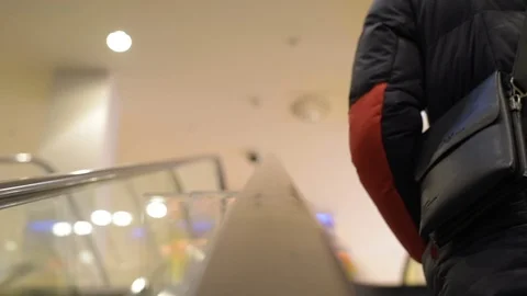 Slightly defocused crowd of walking people in the newly opened shopping mall Stock Footage 72707380