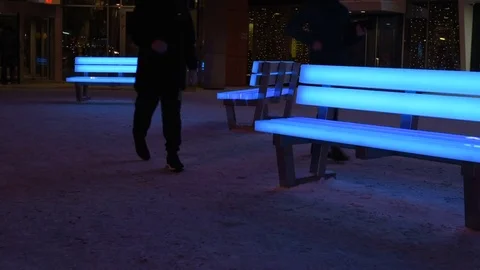 Slightly defocused crowd of walking people in the newly opened shopping mall Stock Footage 72707746