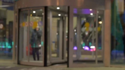 Slightly defocused crowd of walking people in the newly opened shopping mall Stock Footage 72707842