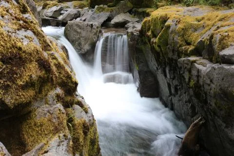 Slightly exposed river Stock Photos