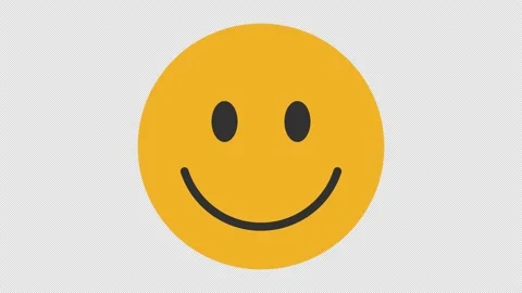 Slightly Smiling Face Animated Emoji on ... | Stock Video | Pond5