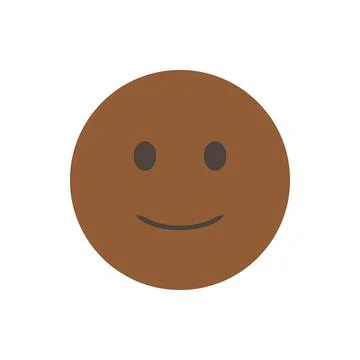 Slightly smiling face. Ironic smile, pain behind the smile. 3D stylized vector Stock Illustration