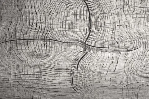 Slightly twisted gray wooden pattern. texture background Stock Photos