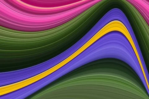 A slightly wavy, abstract background texture formed by green, pink, yellow, a Stock Illustration