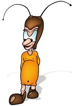 Slim Beetle Stock Illustration