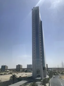 A slim skyscraper building Stock Photos