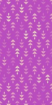 Slim stylized sprigs with pointed leaves repeat vertically across a vibrant.. Stock Illustration