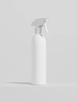 Slim Trigger spray bottle mockup, elegent sprayer packaging Stock Illustration