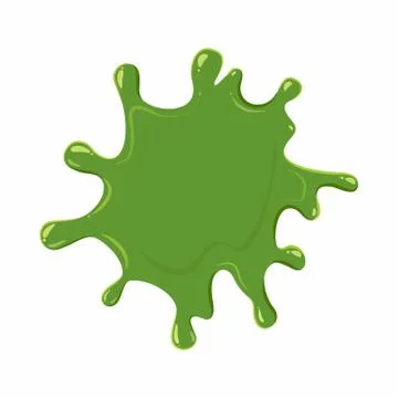 Slime blot isolated on white background. Stock Illustration