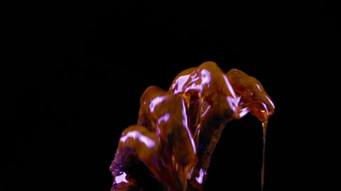 Slime Dripping Alien Hand Writhing Around Stock Footage 150074203