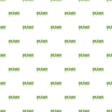Slime word isolated on white background Stock Illustration