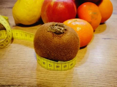 Slimming with fruit Stock Photos