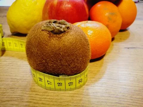 Slimming with fruit Stock Photos