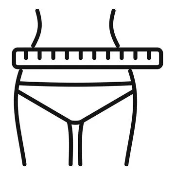 Slimming icon outline vector. Diet food Ilustração Stock