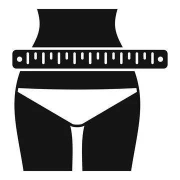 Slimming icon simple vector. Diet food Stock Illustration