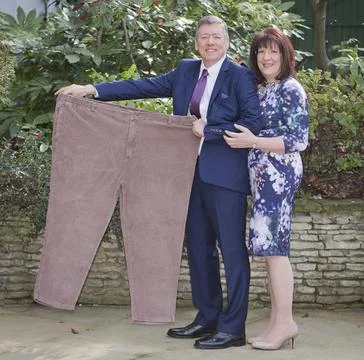 Slimming World Photocall - Lesley Hutchinson (right) And Her Partner Chris Coult Stock Photos