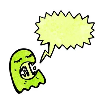 Slimy ghost cartoon Stock Illustration