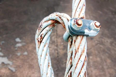 Slings with the lock nut Foto stock