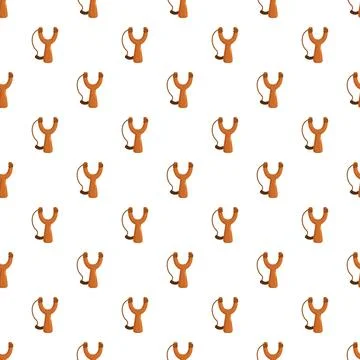 Slingshot pattern repeating background for childish games Stock Illustration