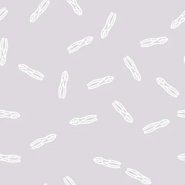 Slip joint pliers line vector seamless pattern 库存插图