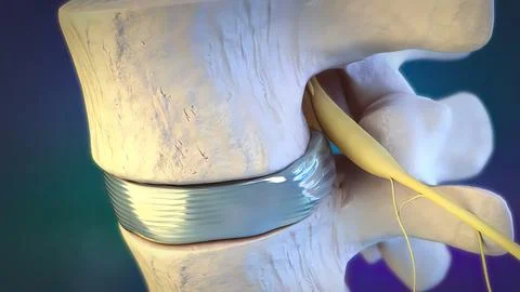 Slipped disc Stock Illustration