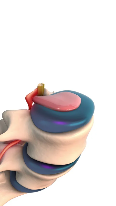 Slipped disk or a ruptured disk Stock Footage 281406073