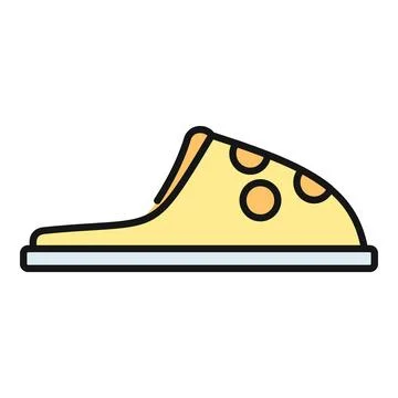 Slipper cartoon vector icon representing home comfort Stock Illustration
