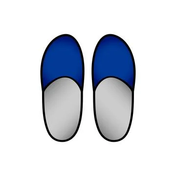 Slipper icon on white. Stock Illustration