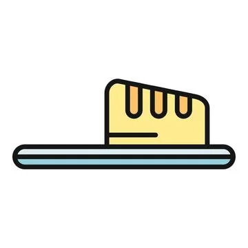 Slipper summer flip flop style footwear icon Stock Illustration