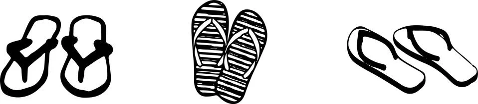 Slippers icon isolated on background Stock Illustration