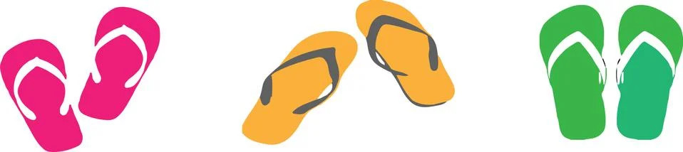 Slippers icon isolated on background Stock Illustration