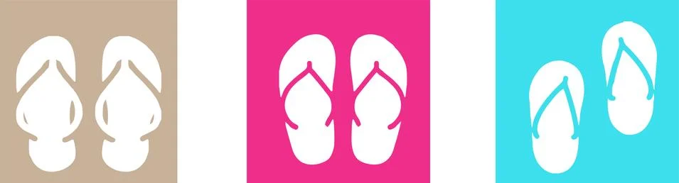 Slippers icon isolated on background Stock Illustration