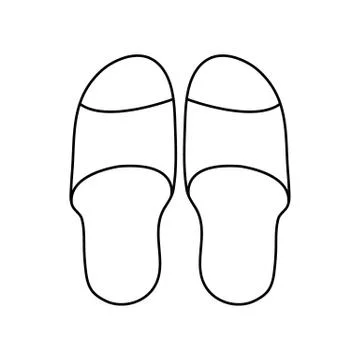 Slippers icon - vector symbol Stock Illustration