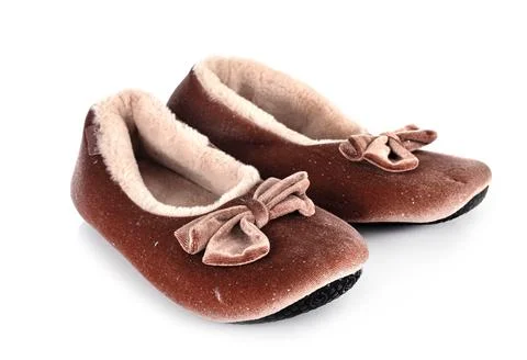 Slippers in studio Stock Photos