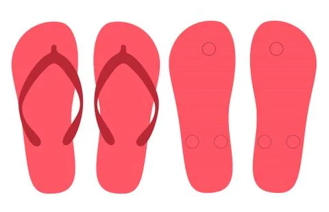 Slippers summer set Stock Illustration