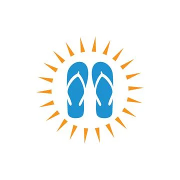 Slippers vector icon illustration design Stock Illustration
