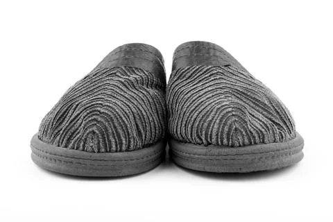 Slippers on white background Stock Photos