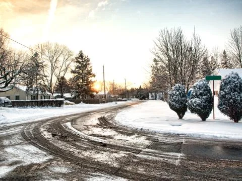 Slippery curve Stock Photos