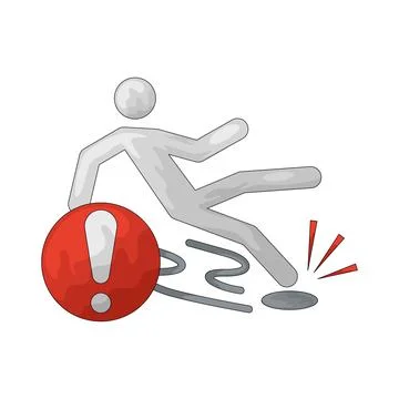Slippery illustration 스톡 일러스트