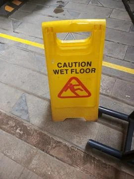 Slippery road warning device Stock Photos
