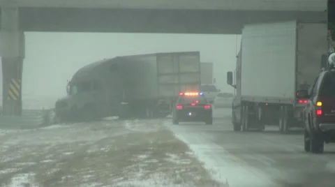 Slippery Roads Stock Footage 54754347