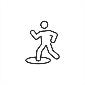 Slippery Surface Icon Stock Illustration