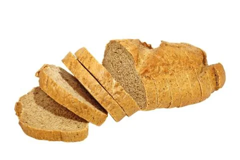 Slised bread.isolated. Stock Photos