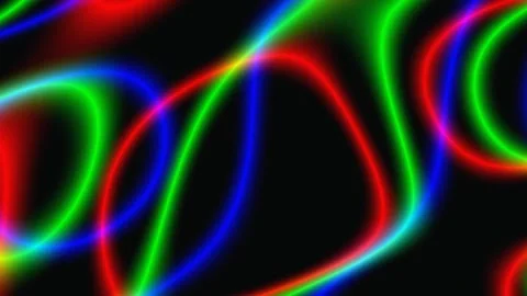 Slit-Scan Laser Chromatic Dispersion Ribbon Corridor Motion Loop Stock Footage 346647812