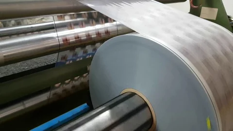 Slitter rewinder Stock Footage 102371654