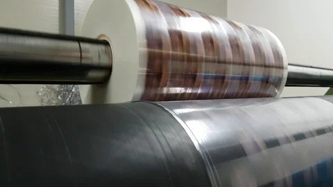 Slitter rewinder Stock Footage 102373837