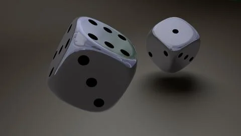 Sliver dice closeup Ilustración de archivo