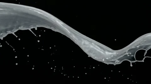 Sliver liquid splash, Slow Motion Stock Footage 10879012
